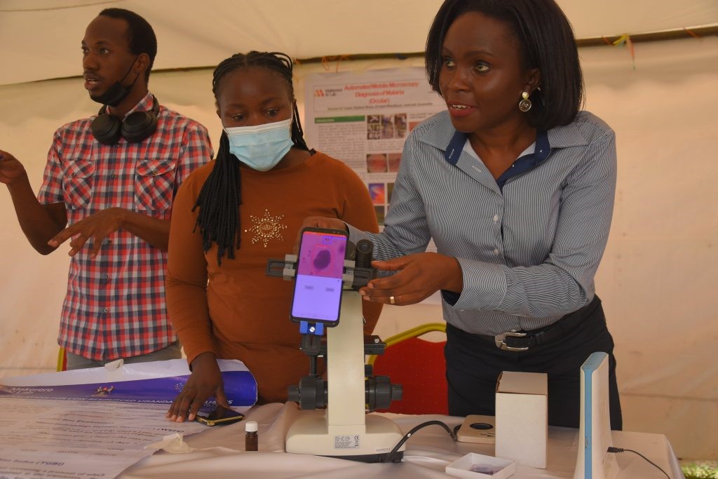 Dr. Rose Nakasi working in the laboratory
